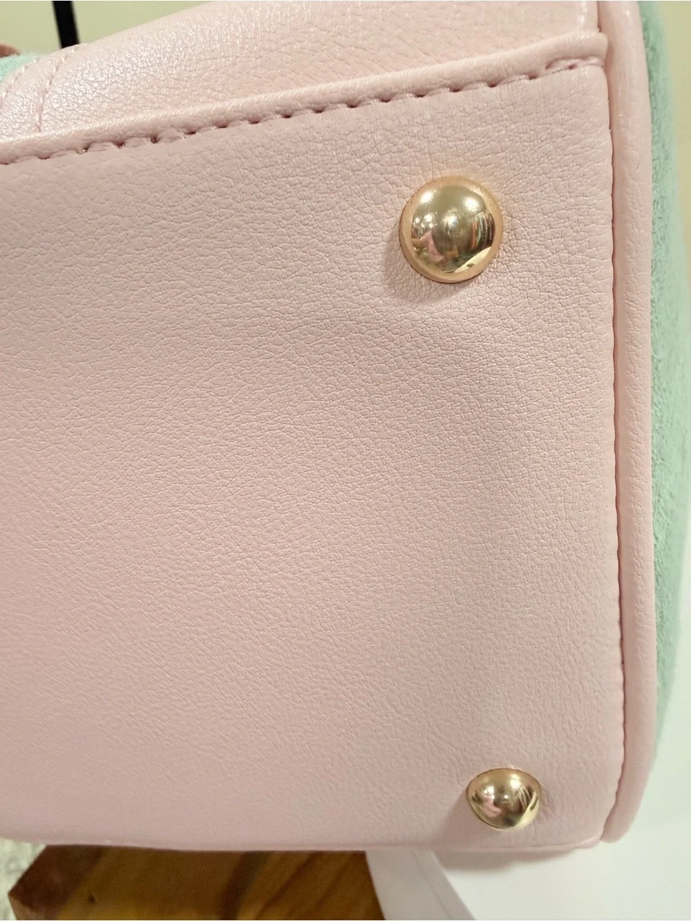 Juicy Couture Mint and Pink Tote with Ice Cream Charm
